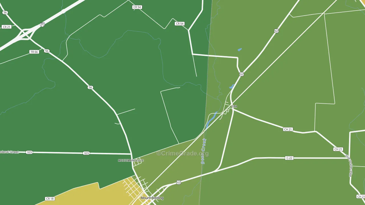 Era, OH Map of Burglary Rates