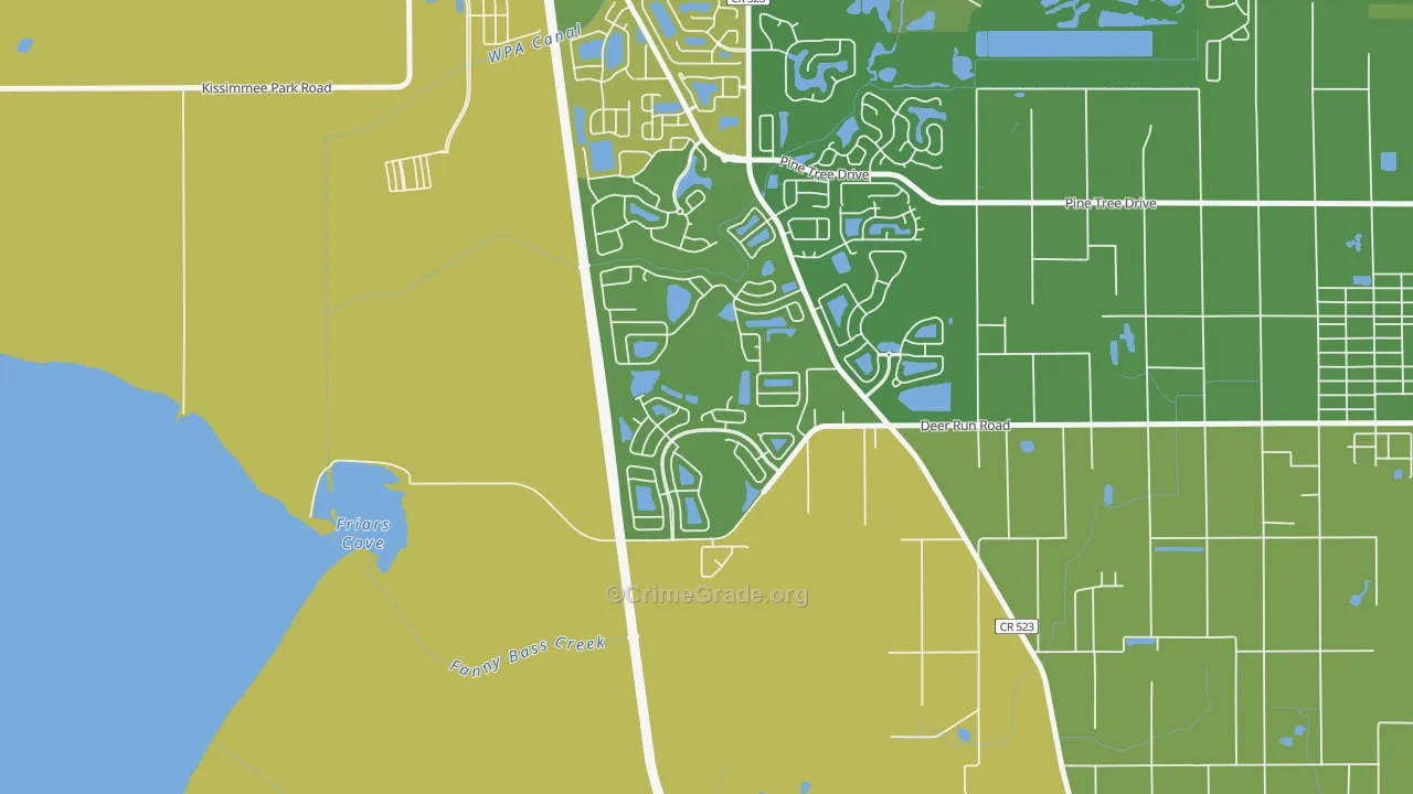 Esprit, St. Cloud, FL Map of Burglary Rates