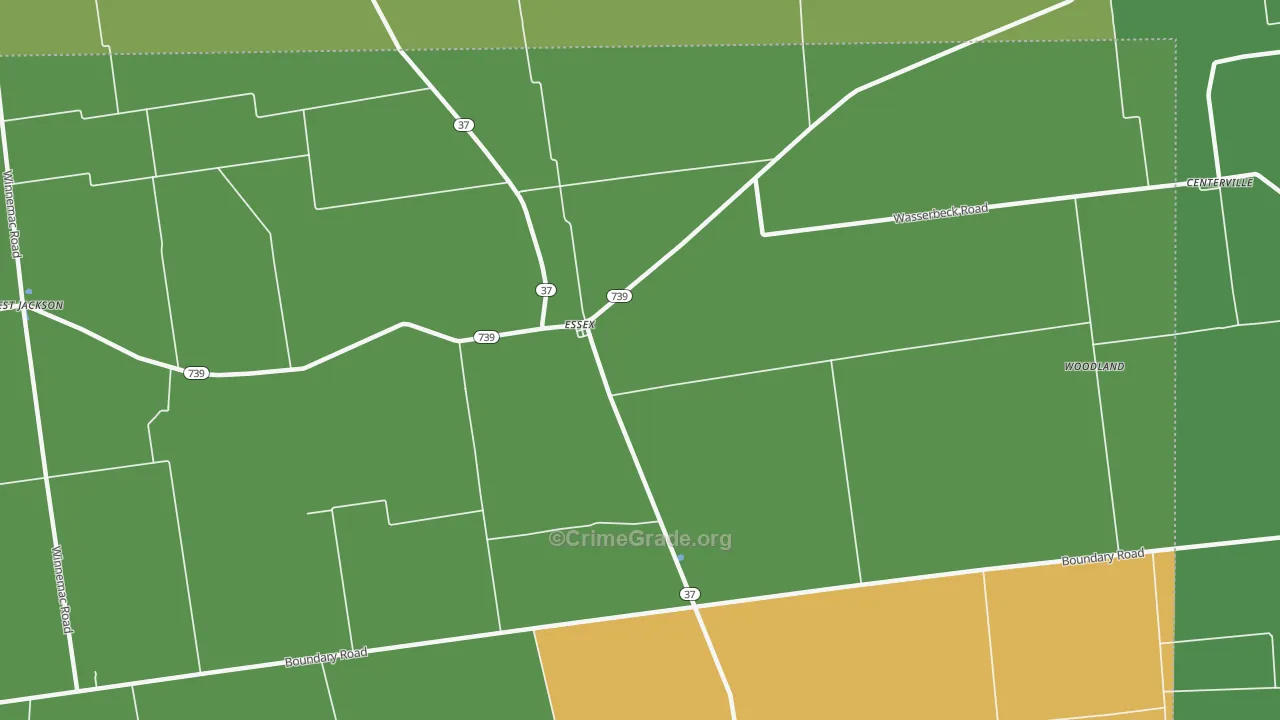 Essex, OH Map of Burglary Rates