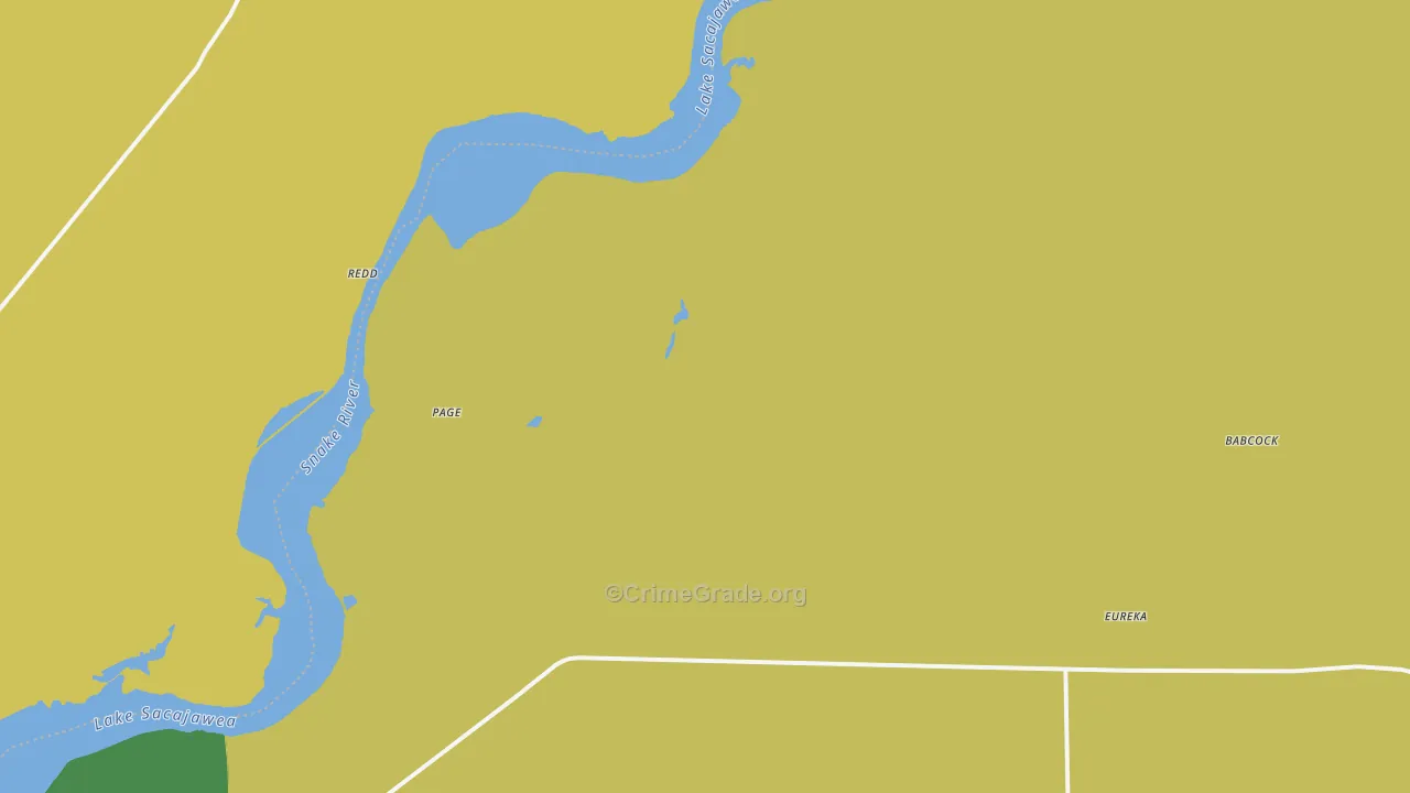 Eureka, WA Map of Burglary Rates