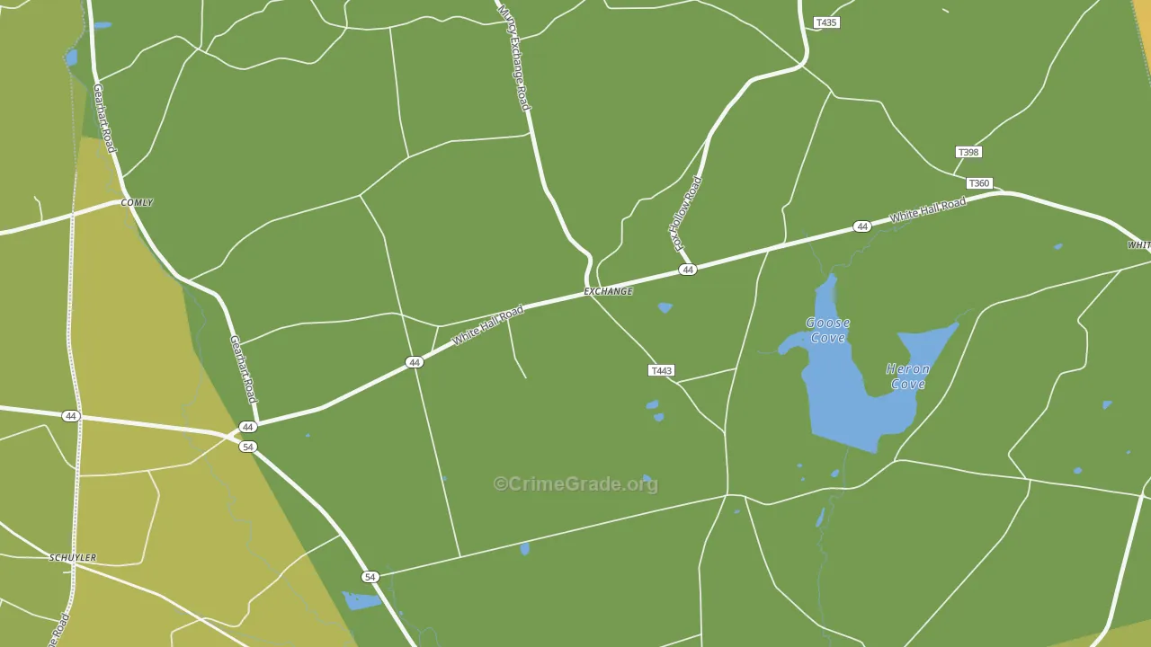 Exchange, PA Map of Burglary Rates