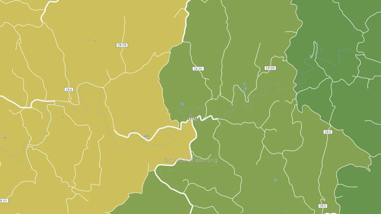 Extra, WV Map of Burglary Rates