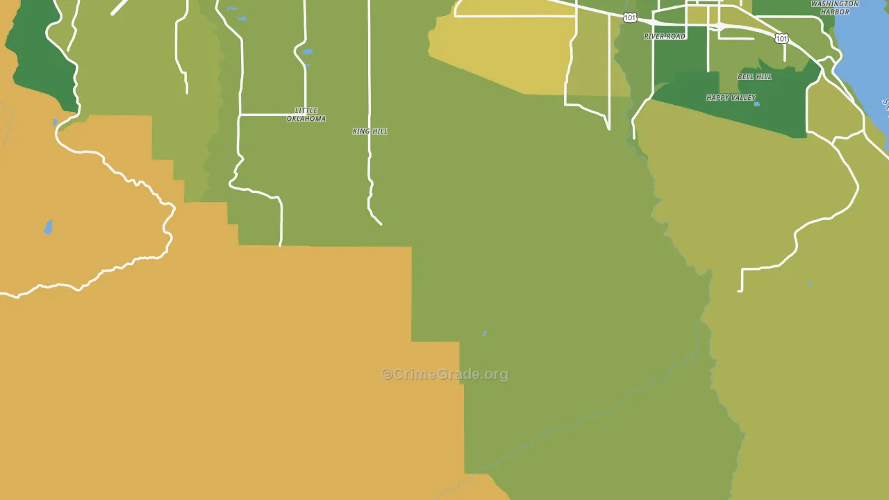 Fairholm, WA Map of Burglary Rates