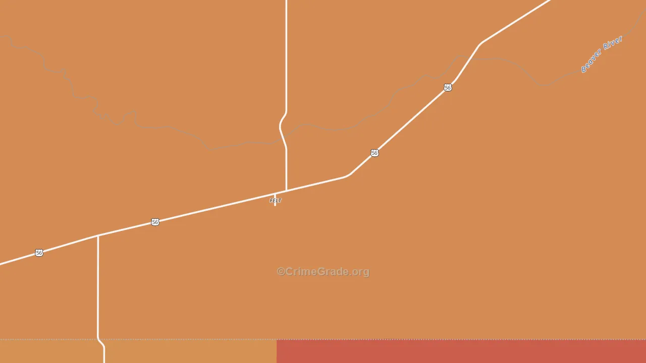Felt, OK Map of Burglary Rates