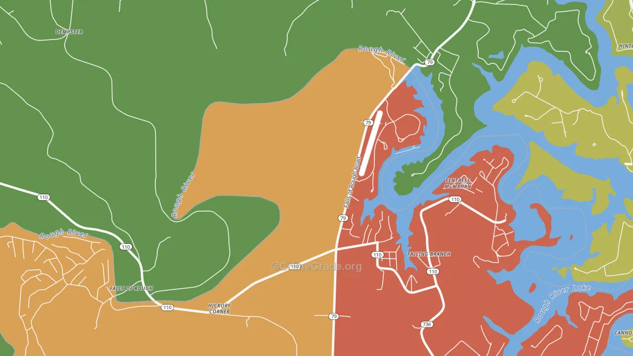 Fentress McMahan, KY Map of Burglary Rates