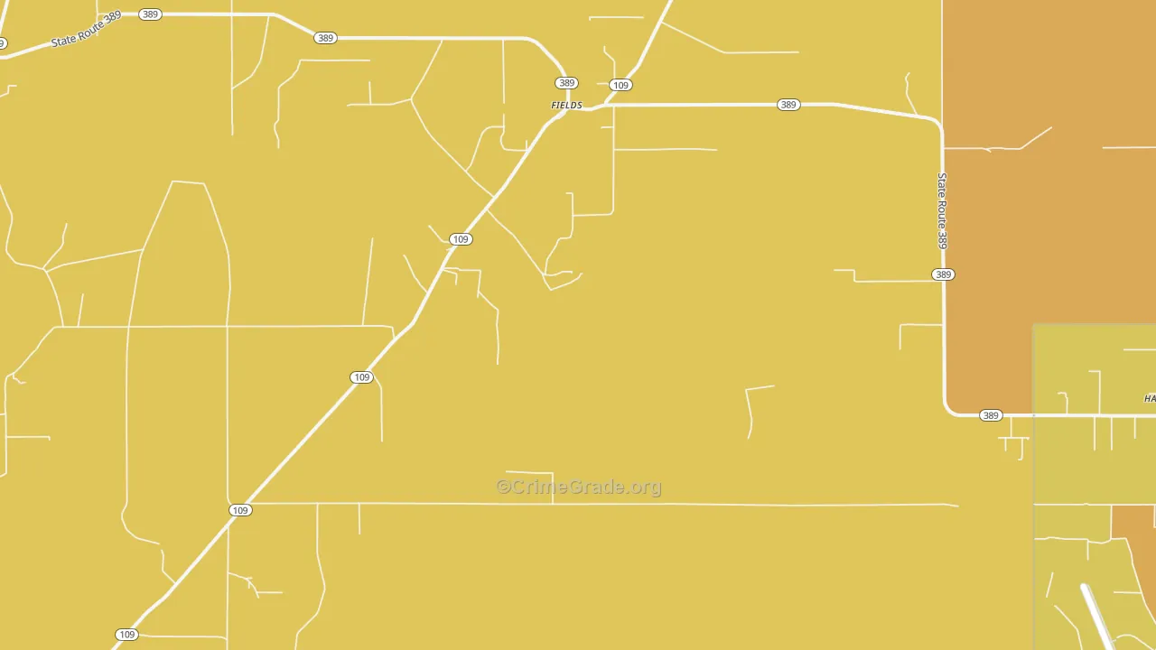 Fields, LA Map of Burglary Rates