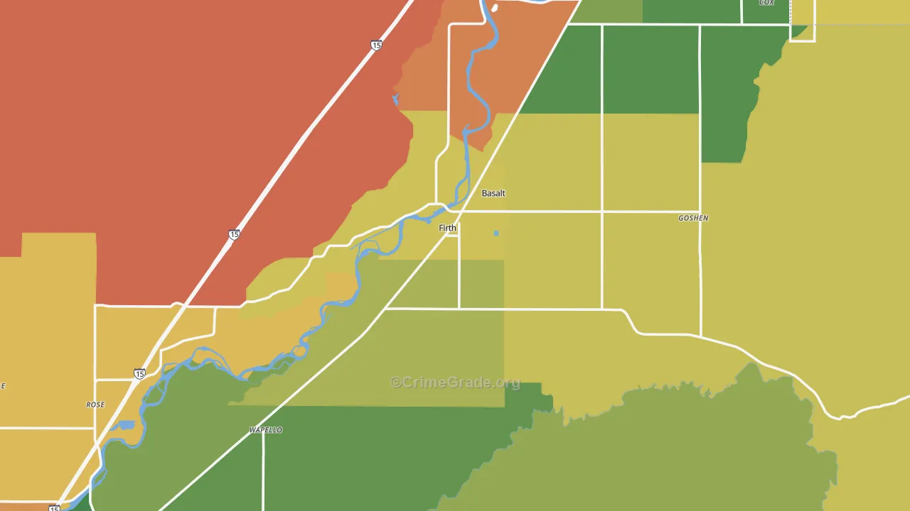 Firth, ID Map of Burglary Rates