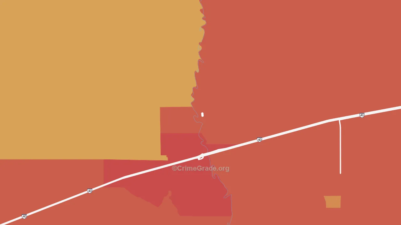 Five Points, NM Map of Burglary Rates