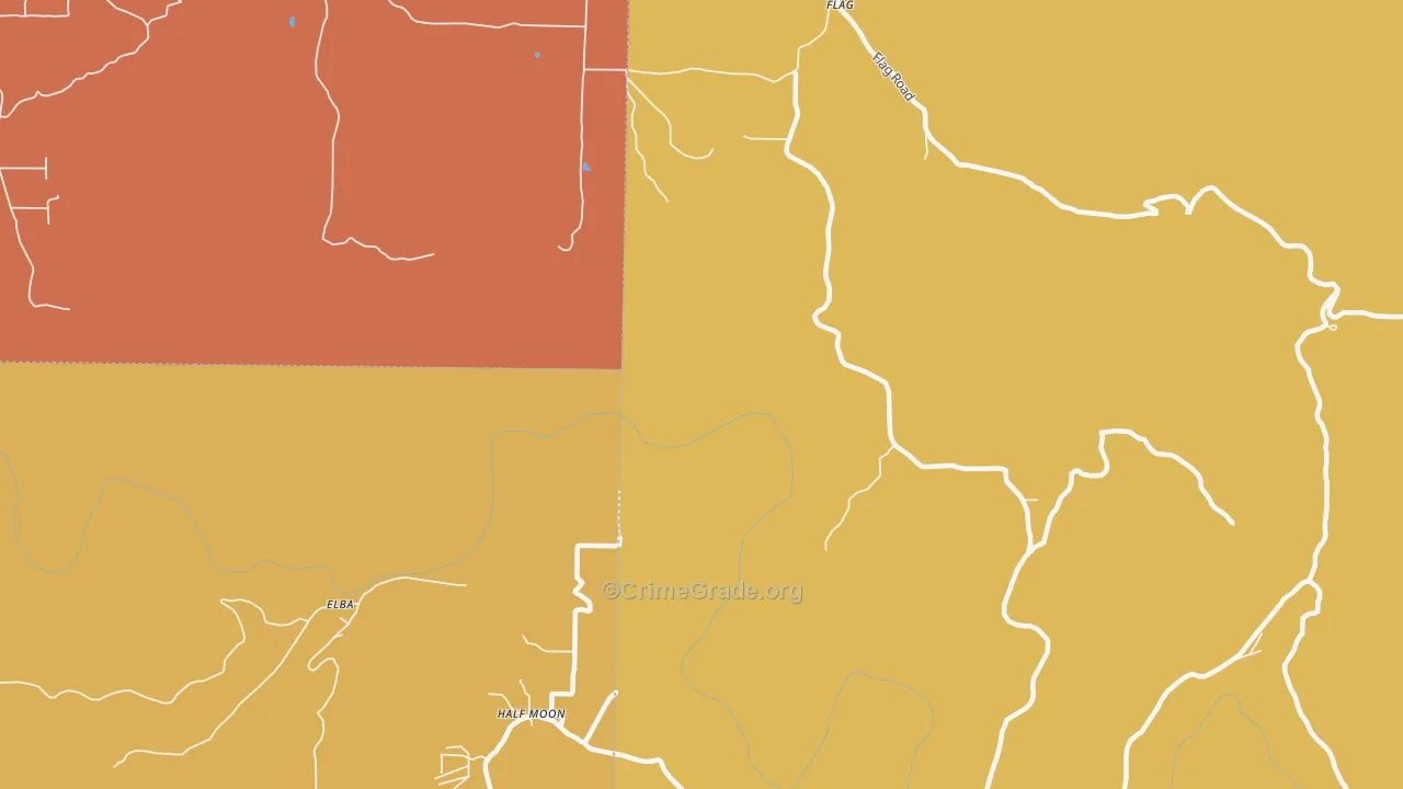 Flag, AR Map of Burglary Rates