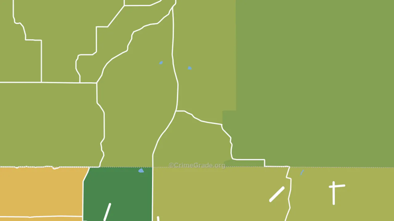 Fondis, CO Map of Burglary Rates