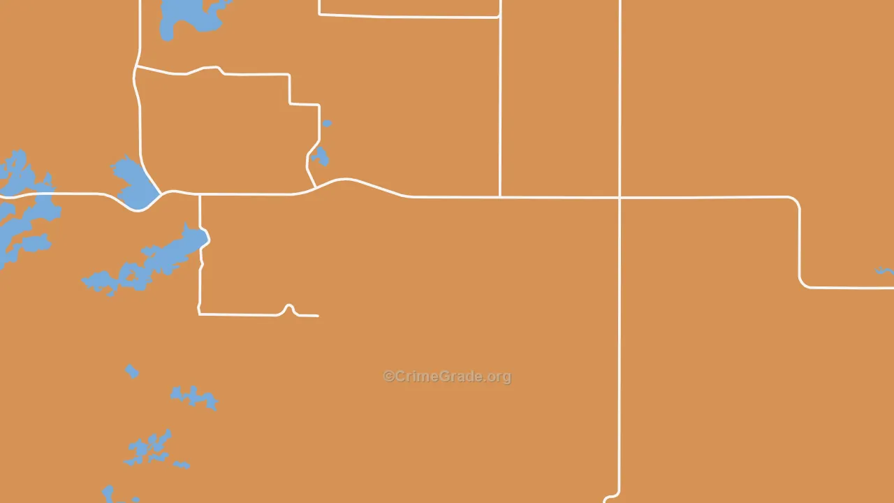 Forbes, ND Map of Burglary Rates