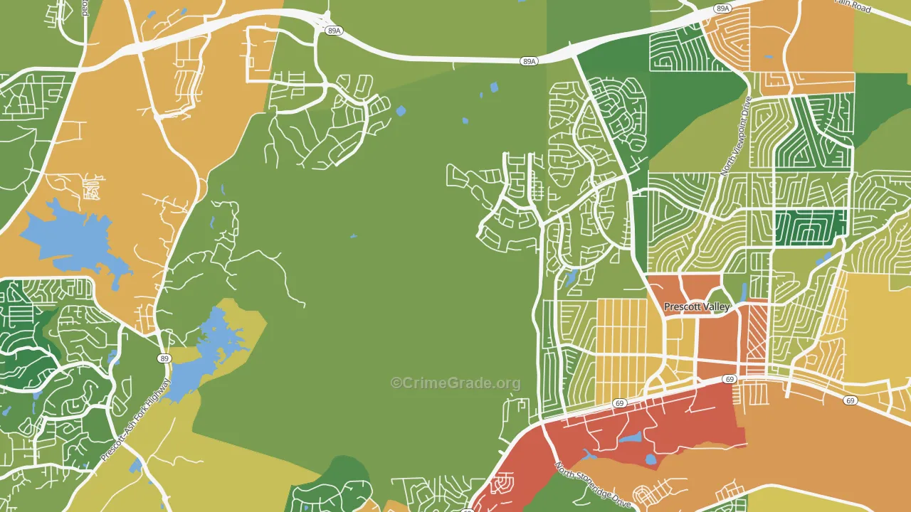 Forbing Park, AZ Map of Burglary Rates