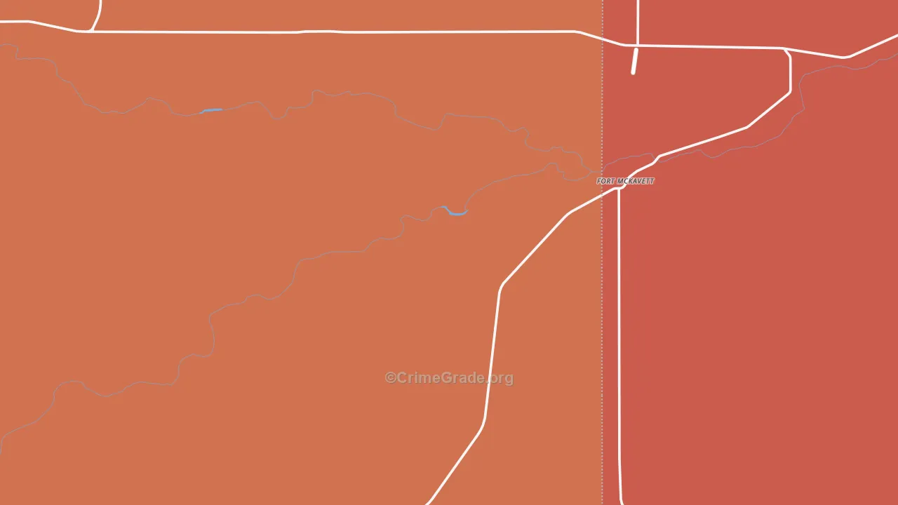 Fort Mc Kavett, TX Map of Burglary Rates