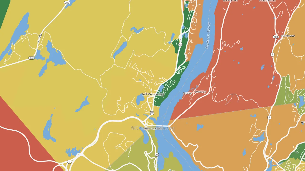 Fort Montgomery, NY Map of Burglary Rates