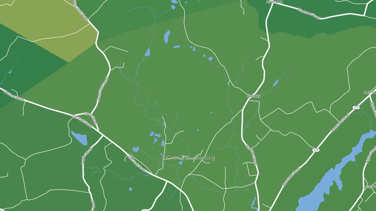 Fortney, PA Map of Burglary Rates