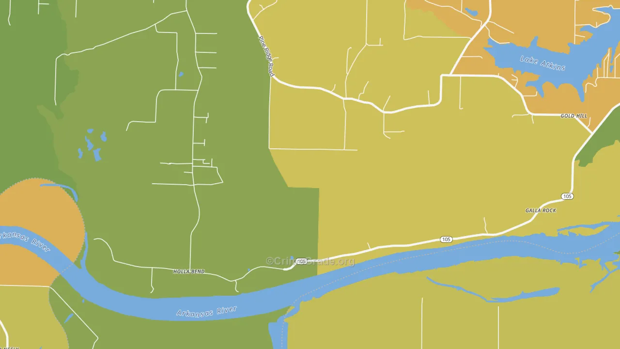 Fowler, AR Map of Burglary Rates
