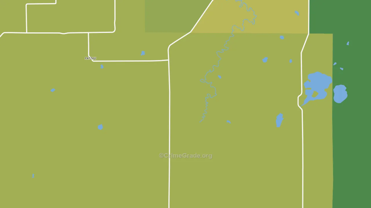 Foxboro, WI Map of Burglary Rates
