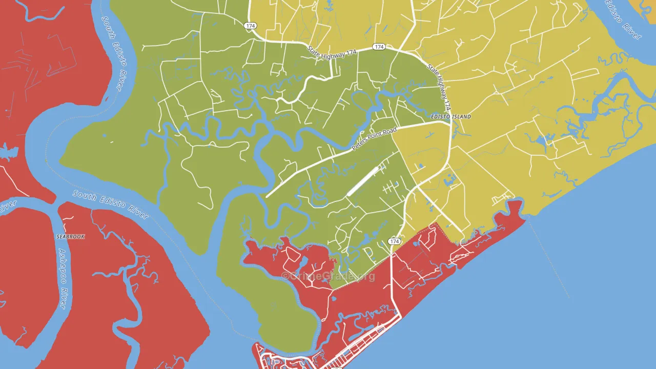 Freedman, SC Map of Burglary Rates