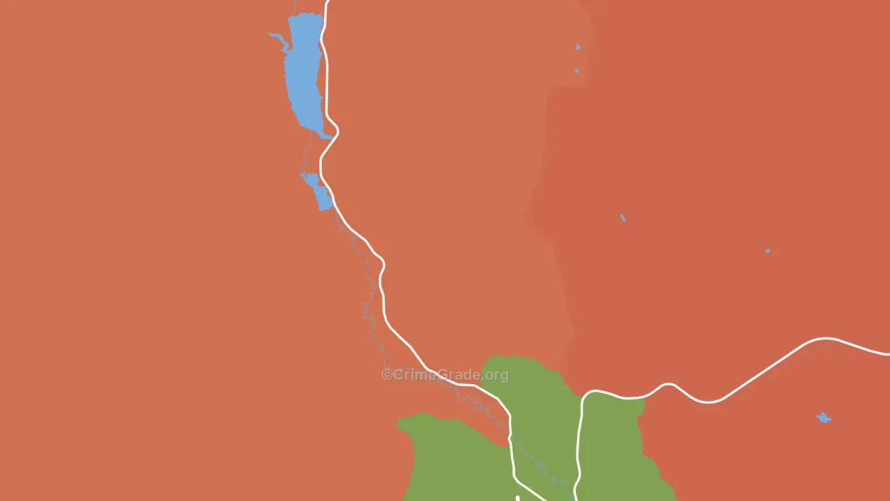 Frontier, WY Map of Burglary Rates