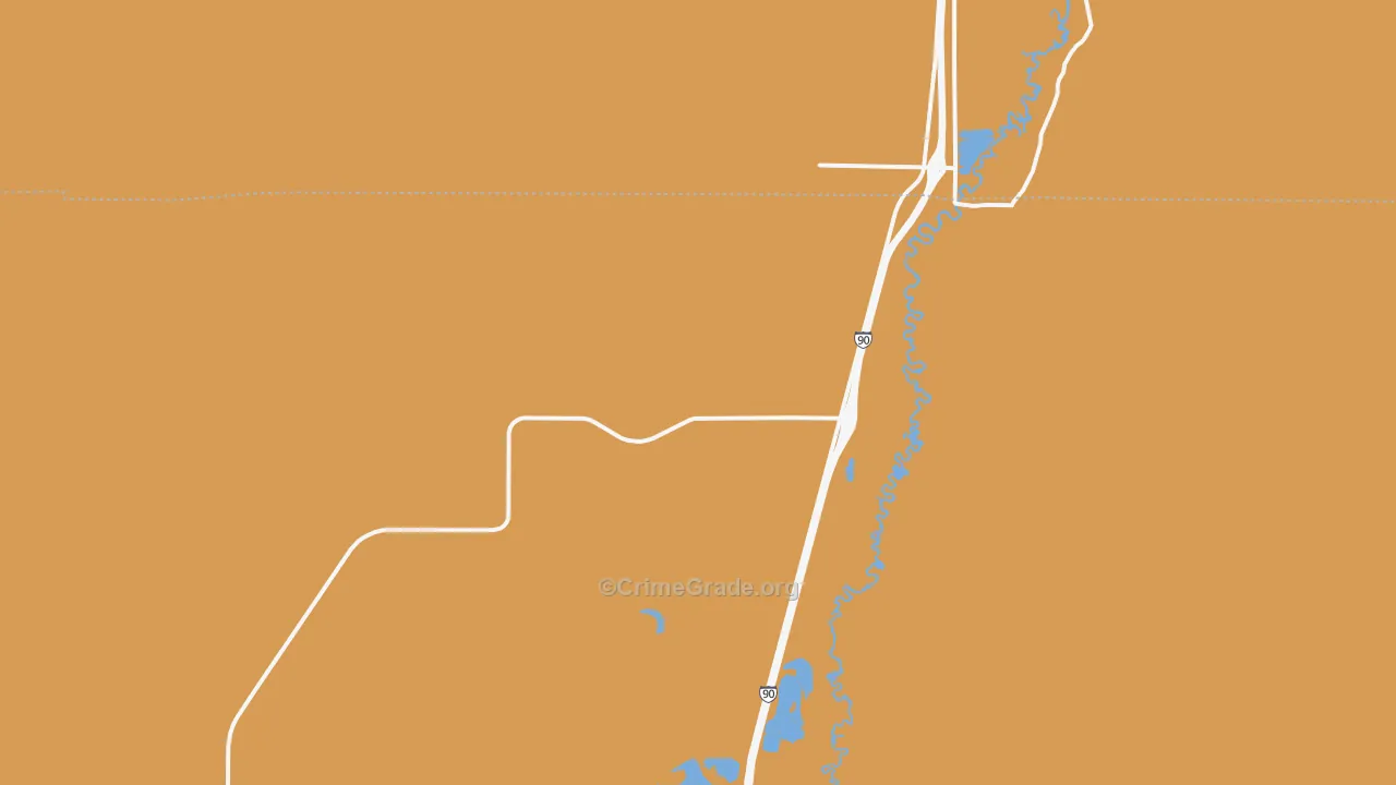 Galen, MT Map of Burglary Rates