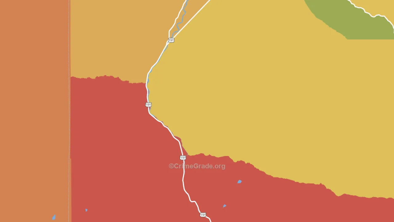 Gallatin Gateway, MT Map of Burglary Rates