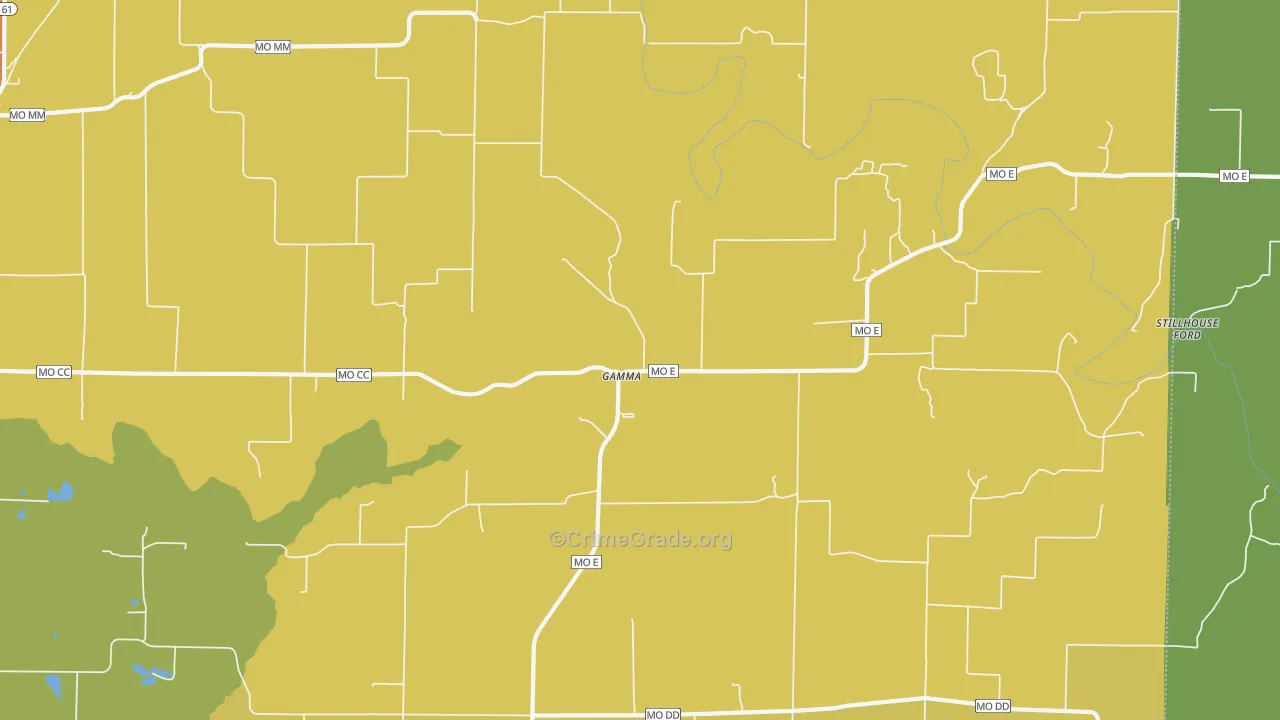 Gamma, MO Map of Burglary Rates