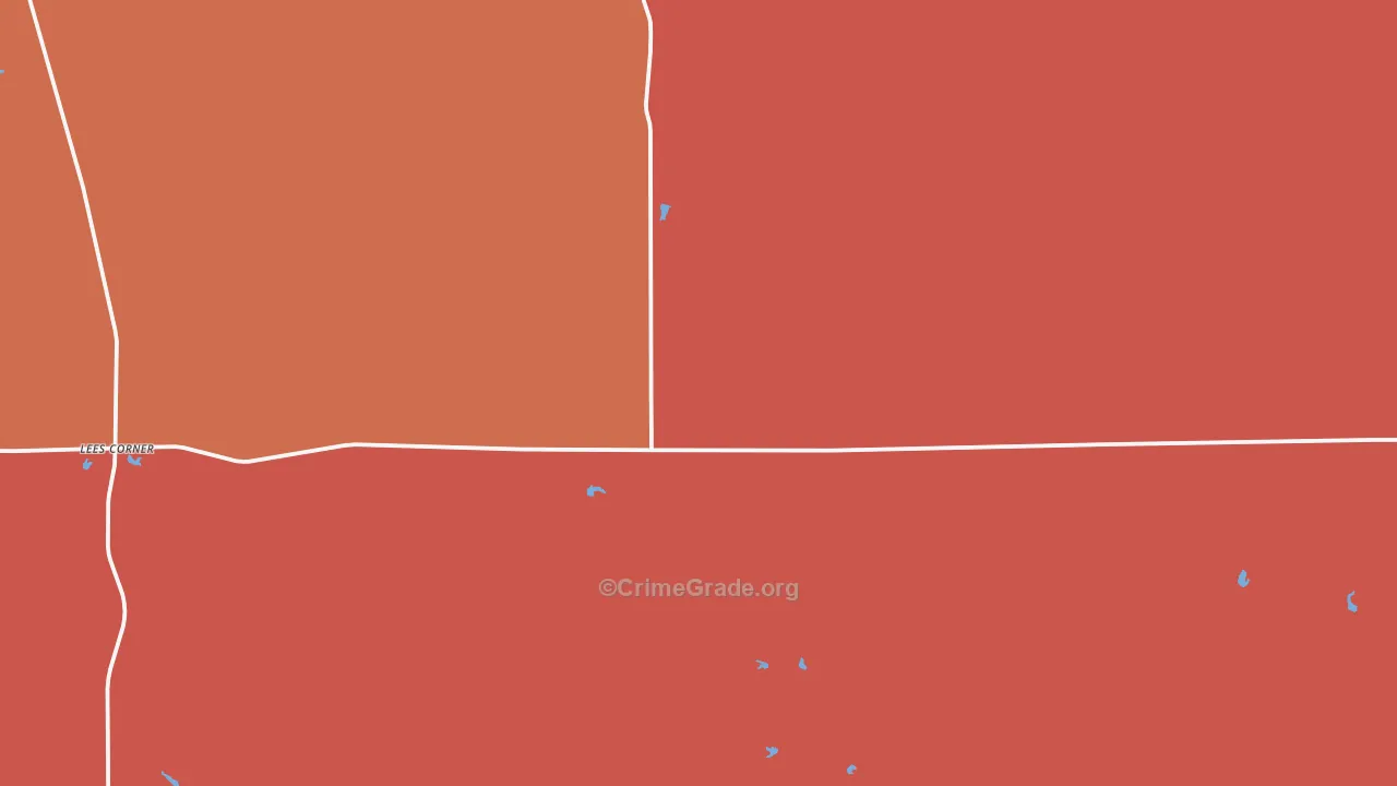 Gann Valley, SD Map of Burglary Rates