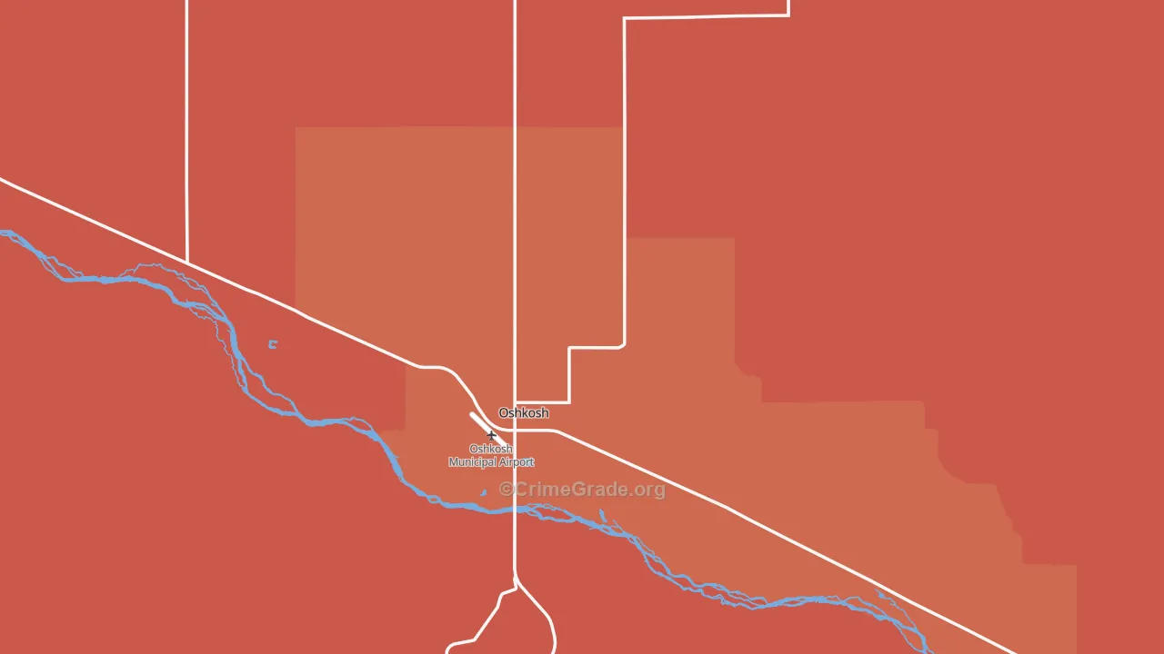 Garden County, NE Map of Burglary Rates