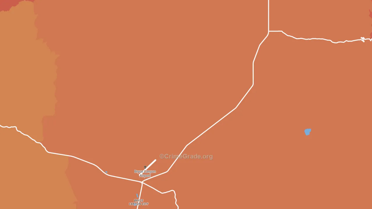 Garfield County, UT Map of Burglary Rates