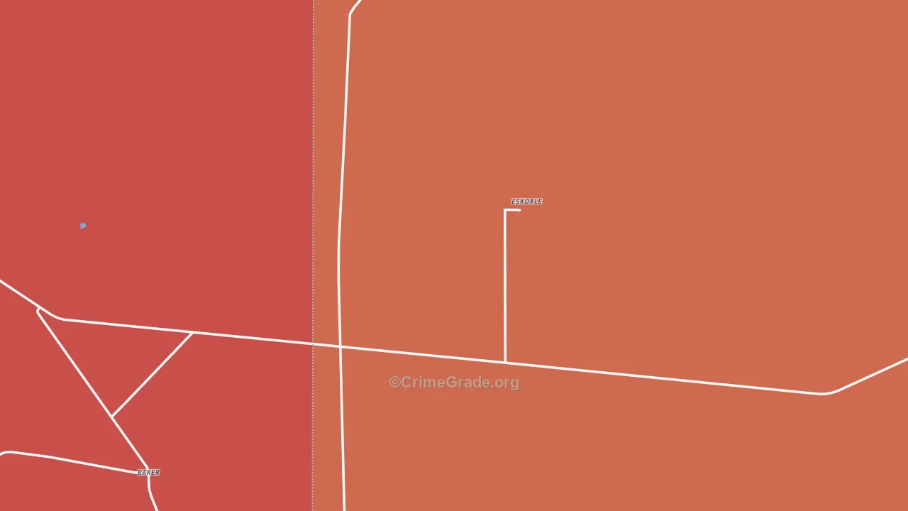 Garrison, UT Map of Burglary Rates
