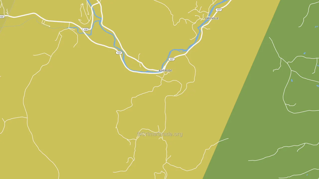 Gaysville, VT Map of Burglary Rates