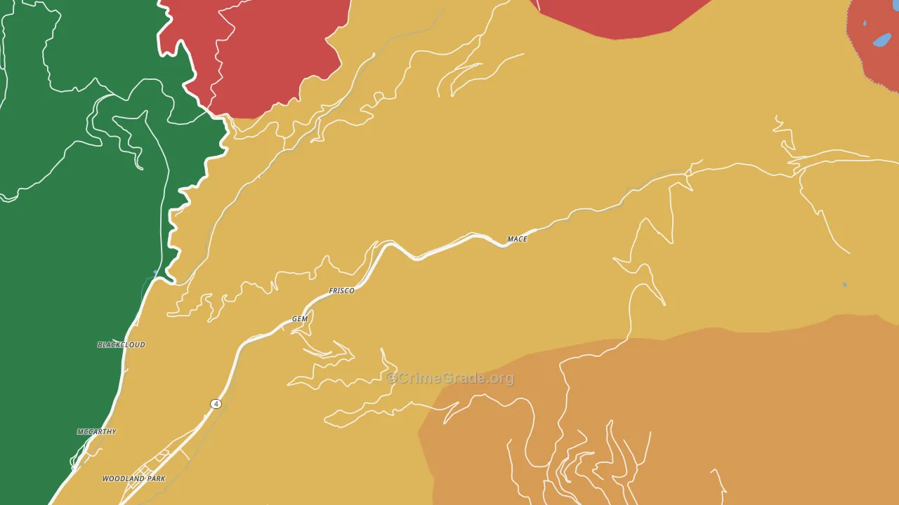 Gem, ID Map of Burglary Rates