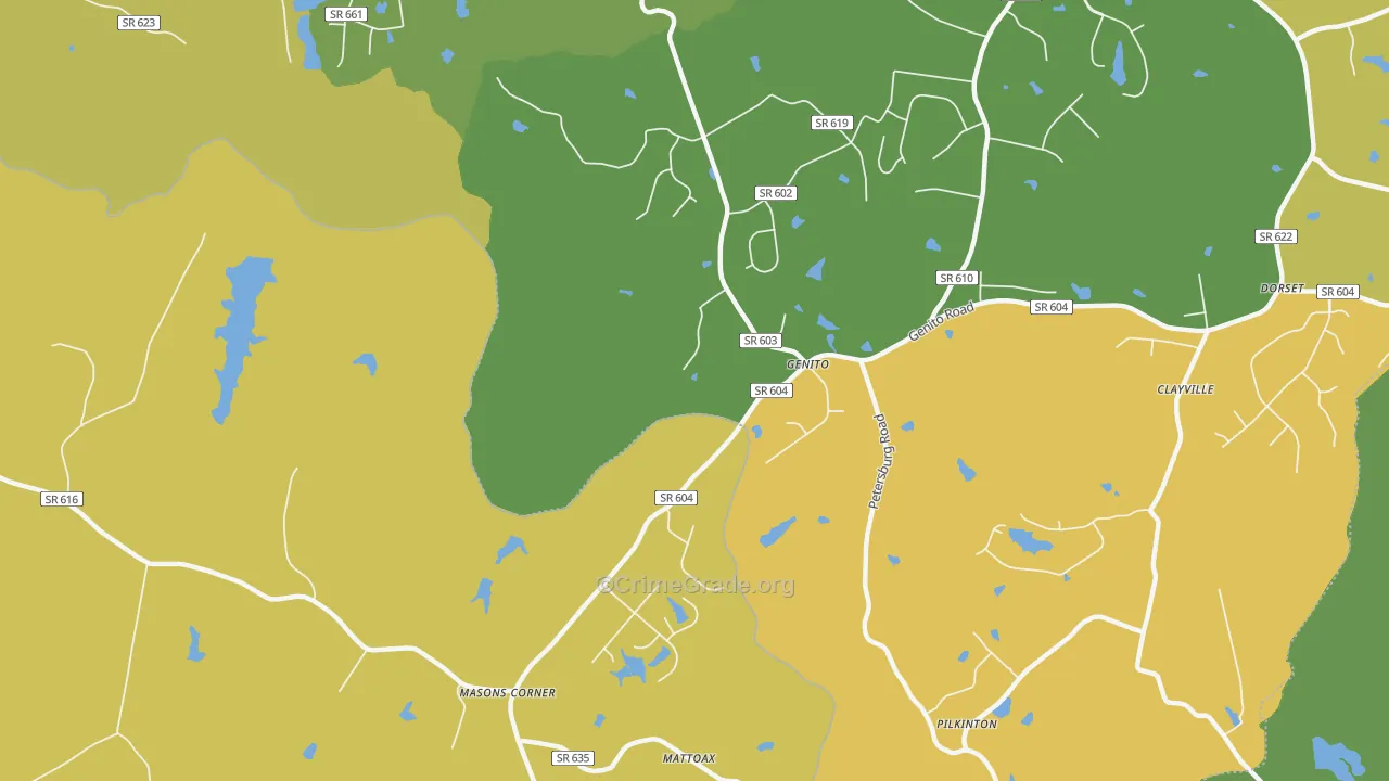 Genito, VA Map of Burglary Rates