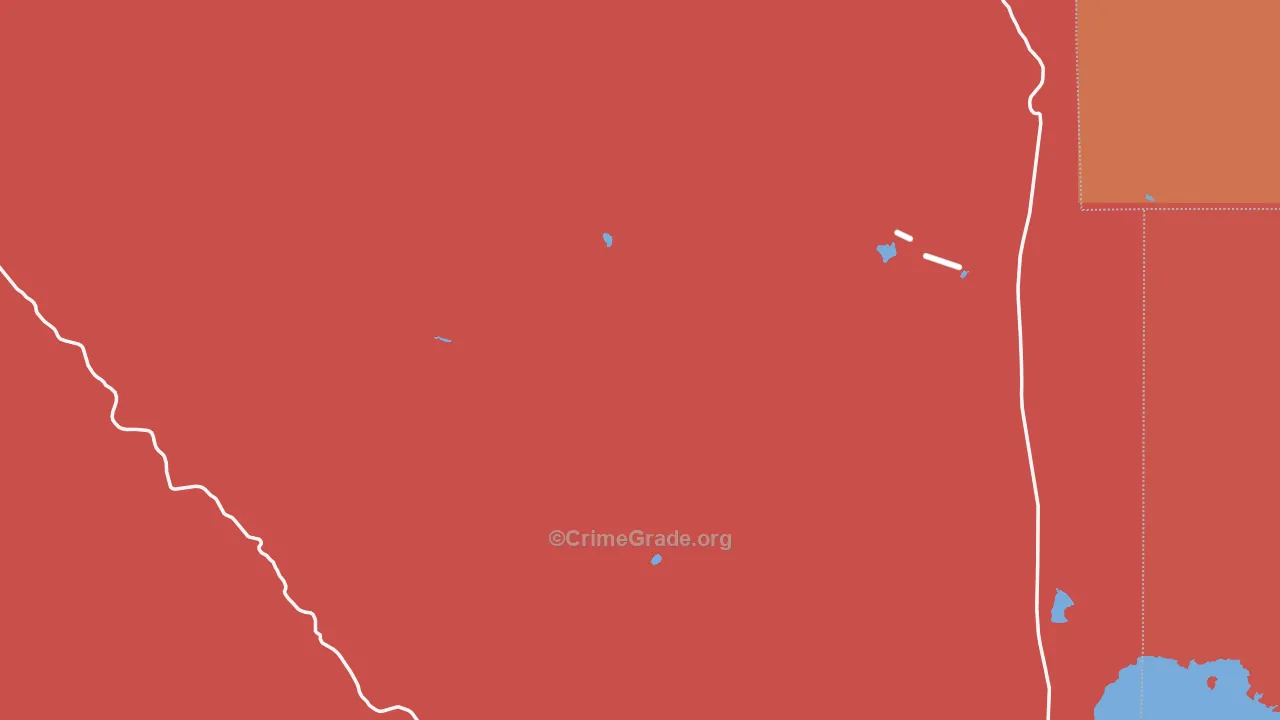 Gerlach, NV Map of Burglary Rates