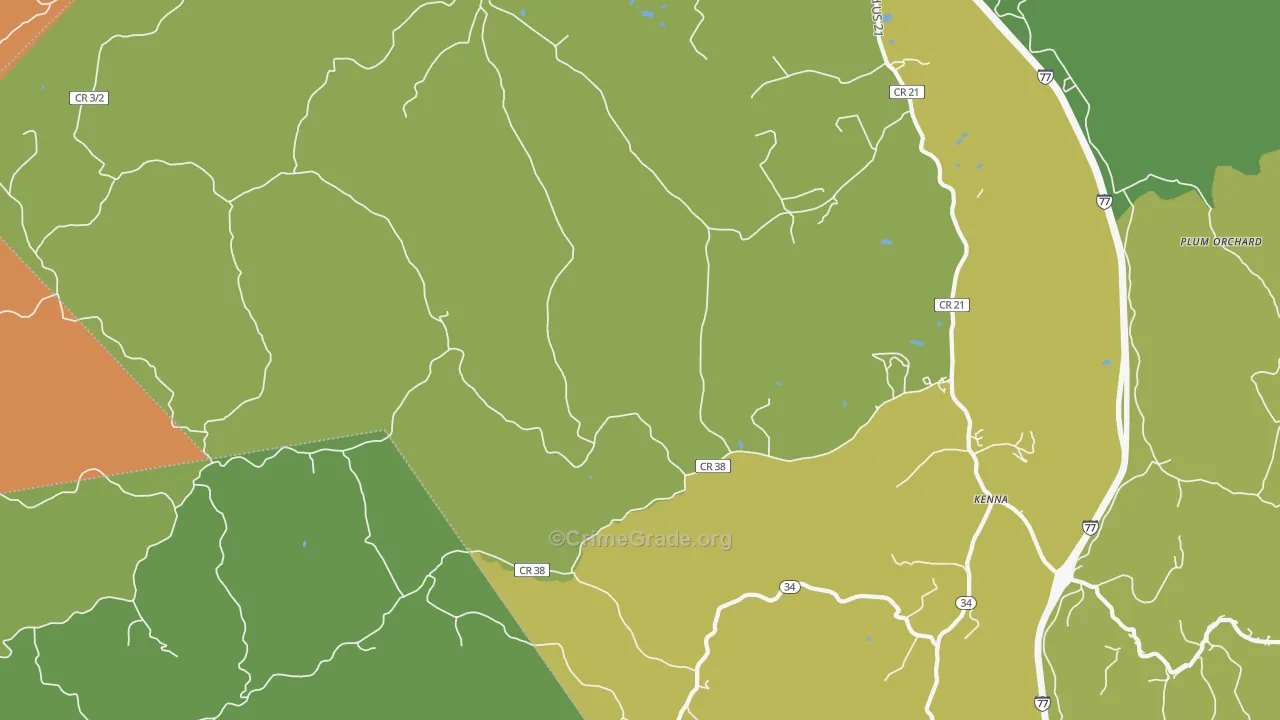 Given, WV Map of Burglary Rates
