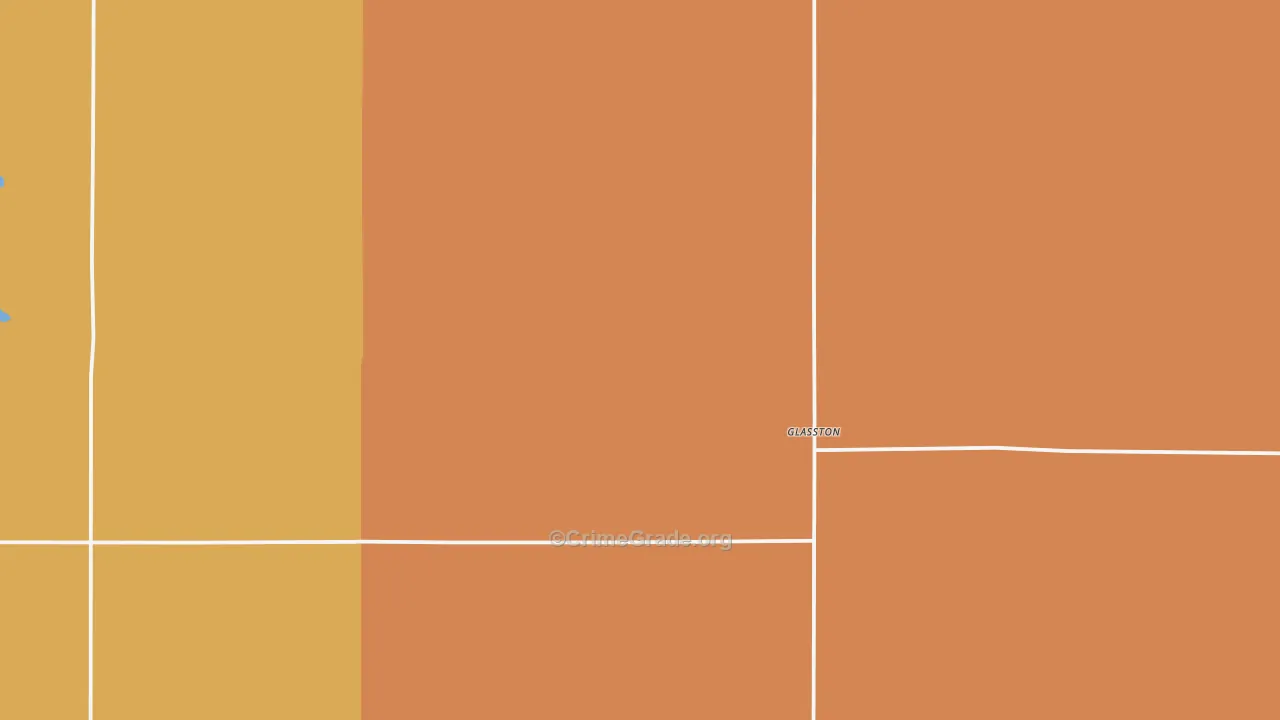 Glasston, ND Map of Burglary Rates