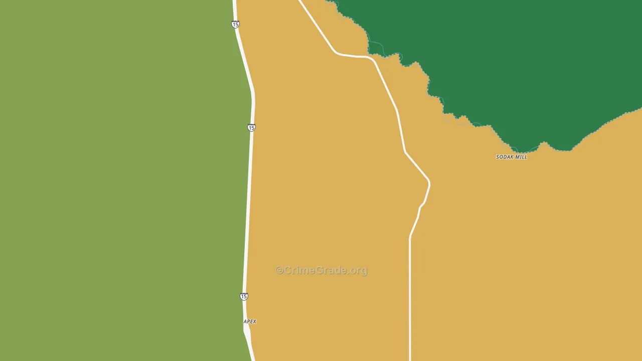 Glen, MT Map of Burglary Rates