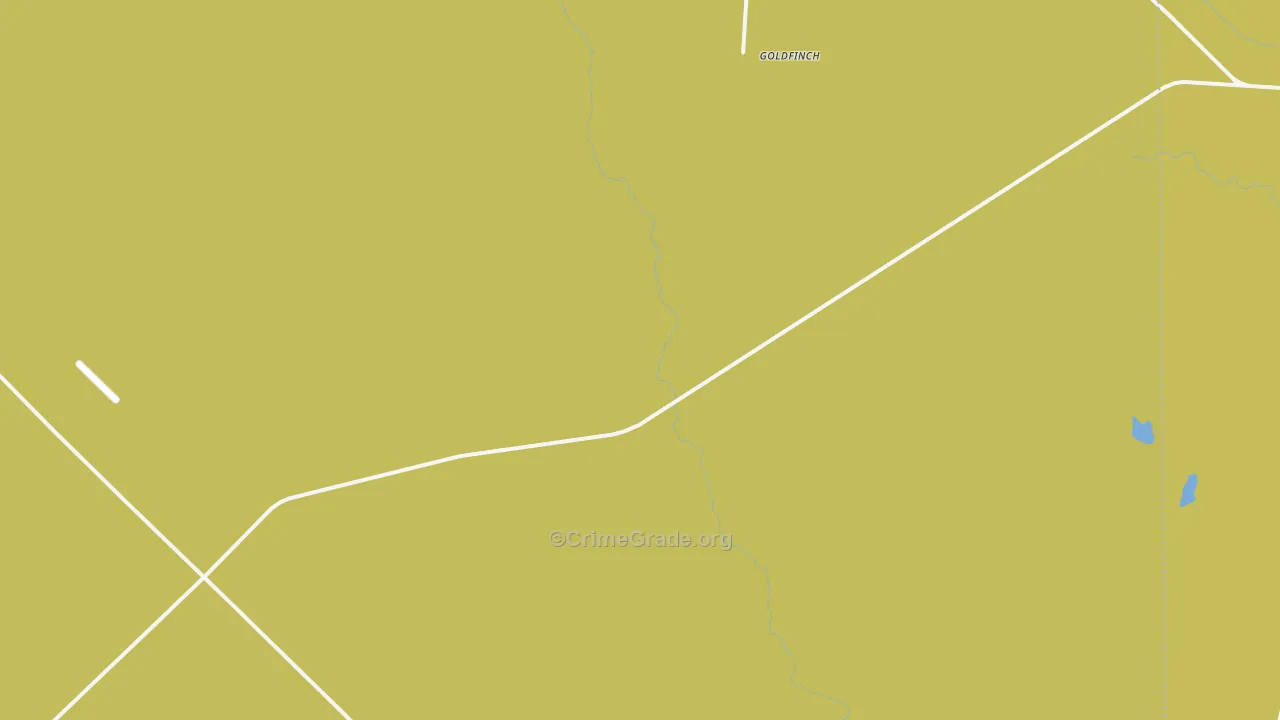 Goldfinch, TX Map of Burglary Rates