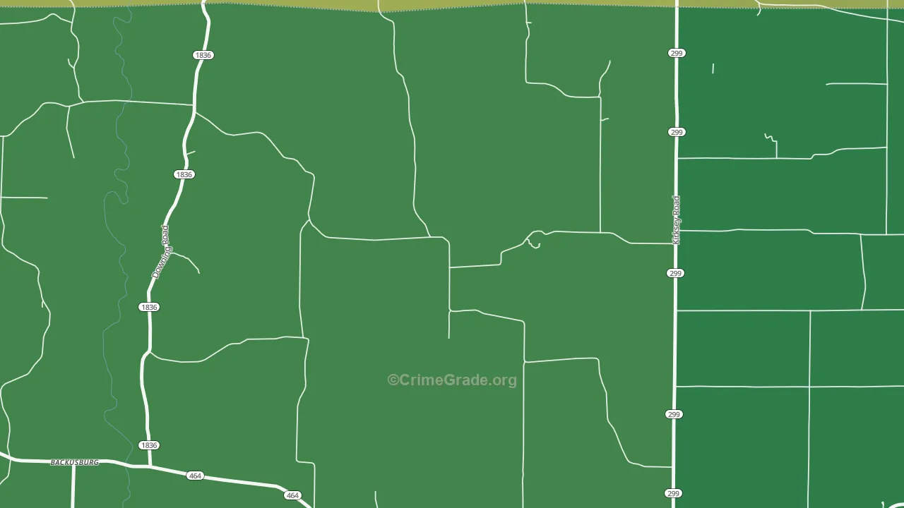 Golo, KY Map of Burglary Rates