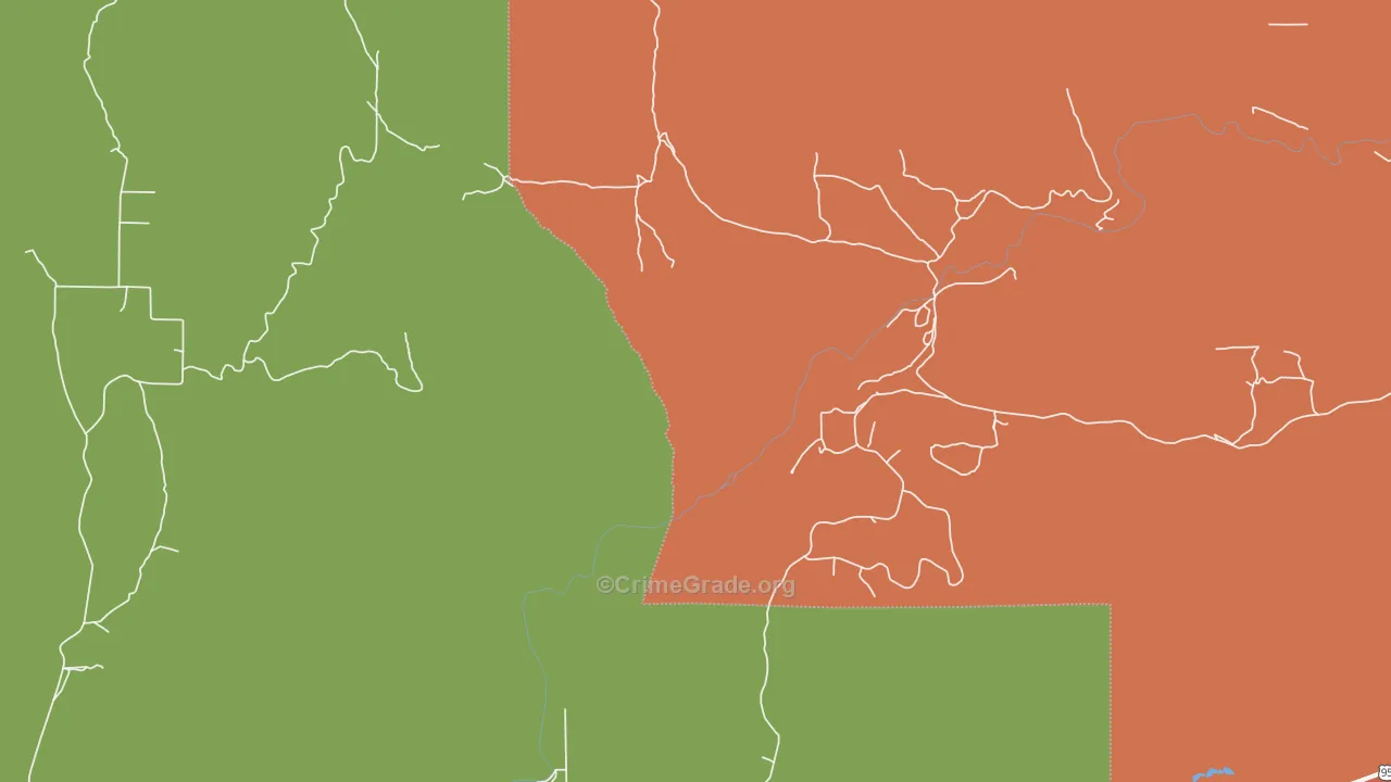 Goodrich, ID Map of Burglary Rates