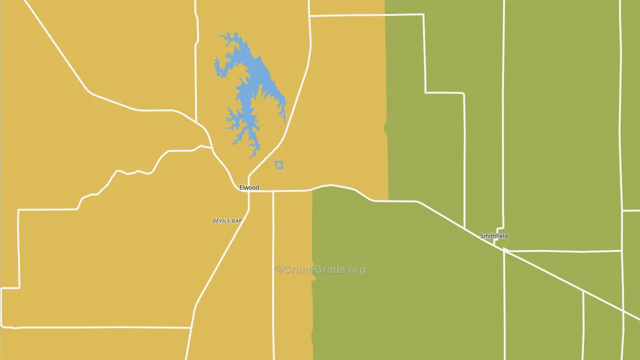 Gosper County, NE Map of Burglary Rates