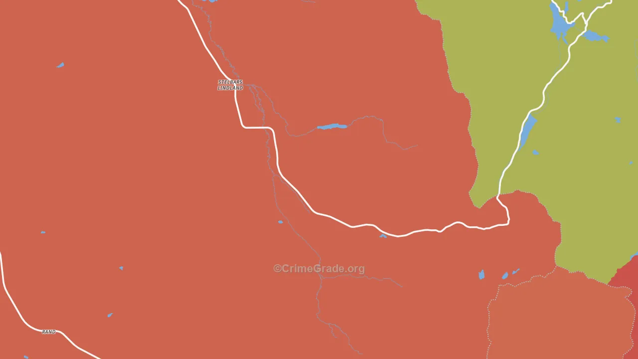 Gould, CO Map of Burglary Rates