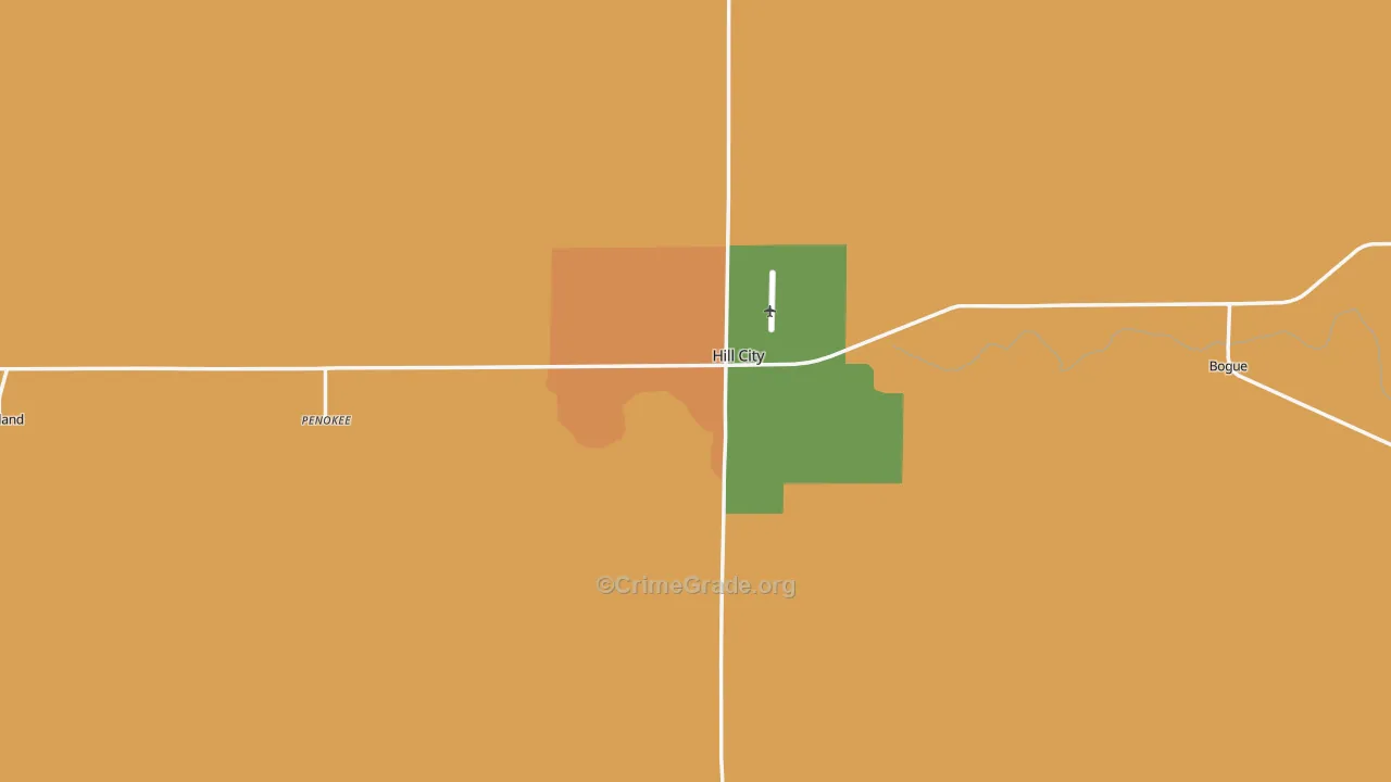 Graham County, KS Map of Burglary Rates