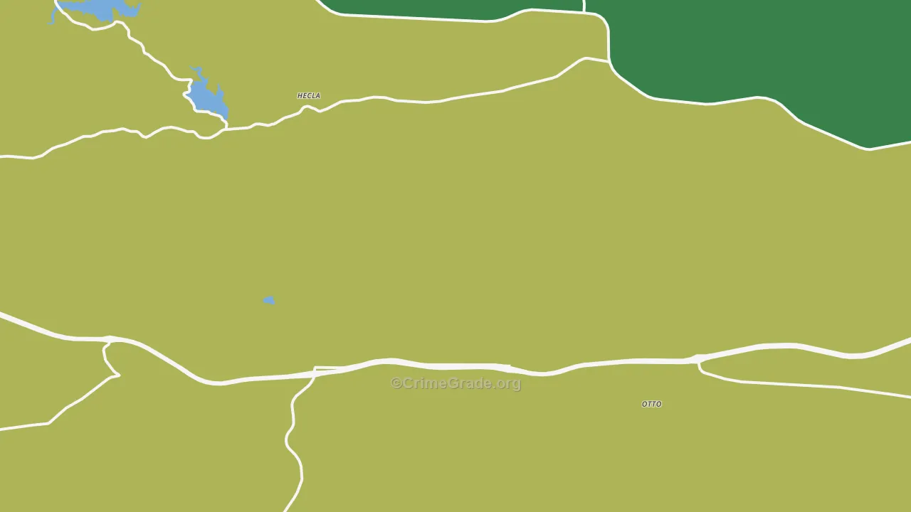 Granite Canon, WY Map of Burglary Rates