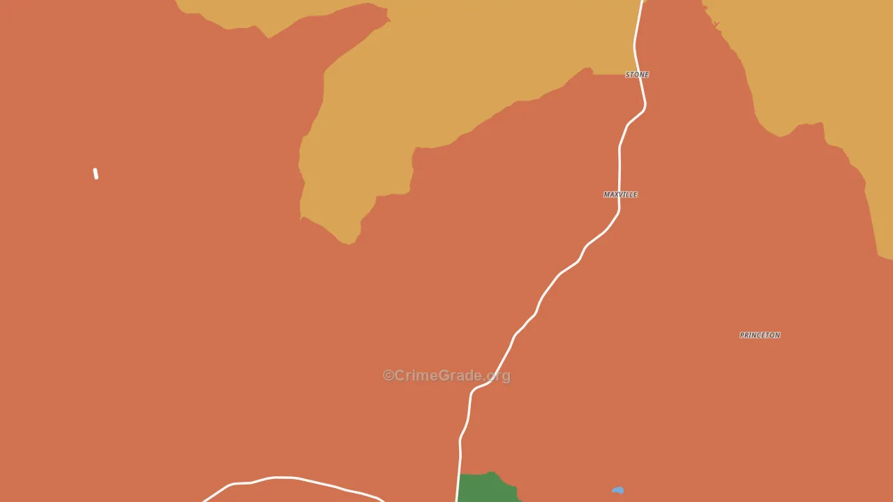 Granite County, MT Map of Burglary Rates