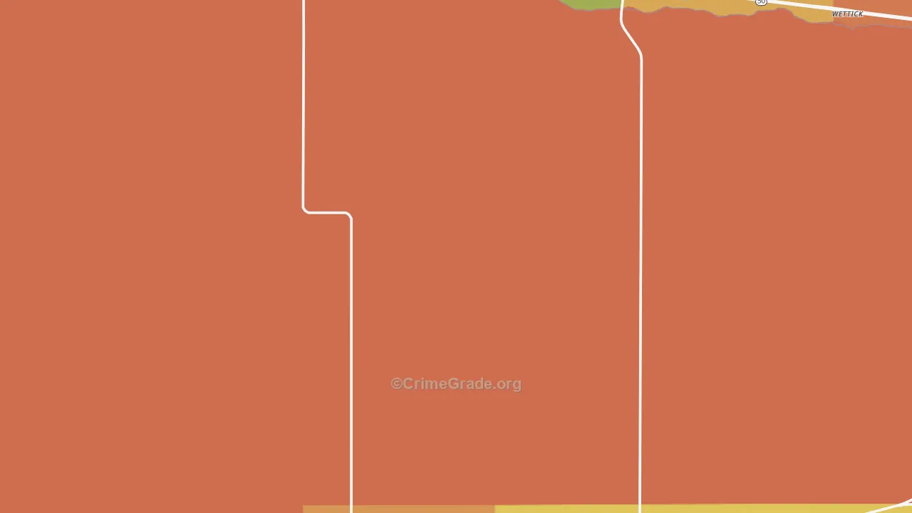 Gray County, KS Map of Burglary Rates