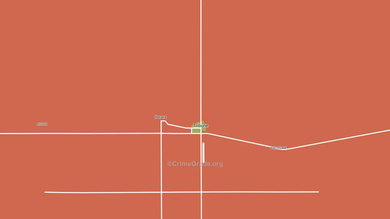 Greeley County, KS Map of Burglary Rates