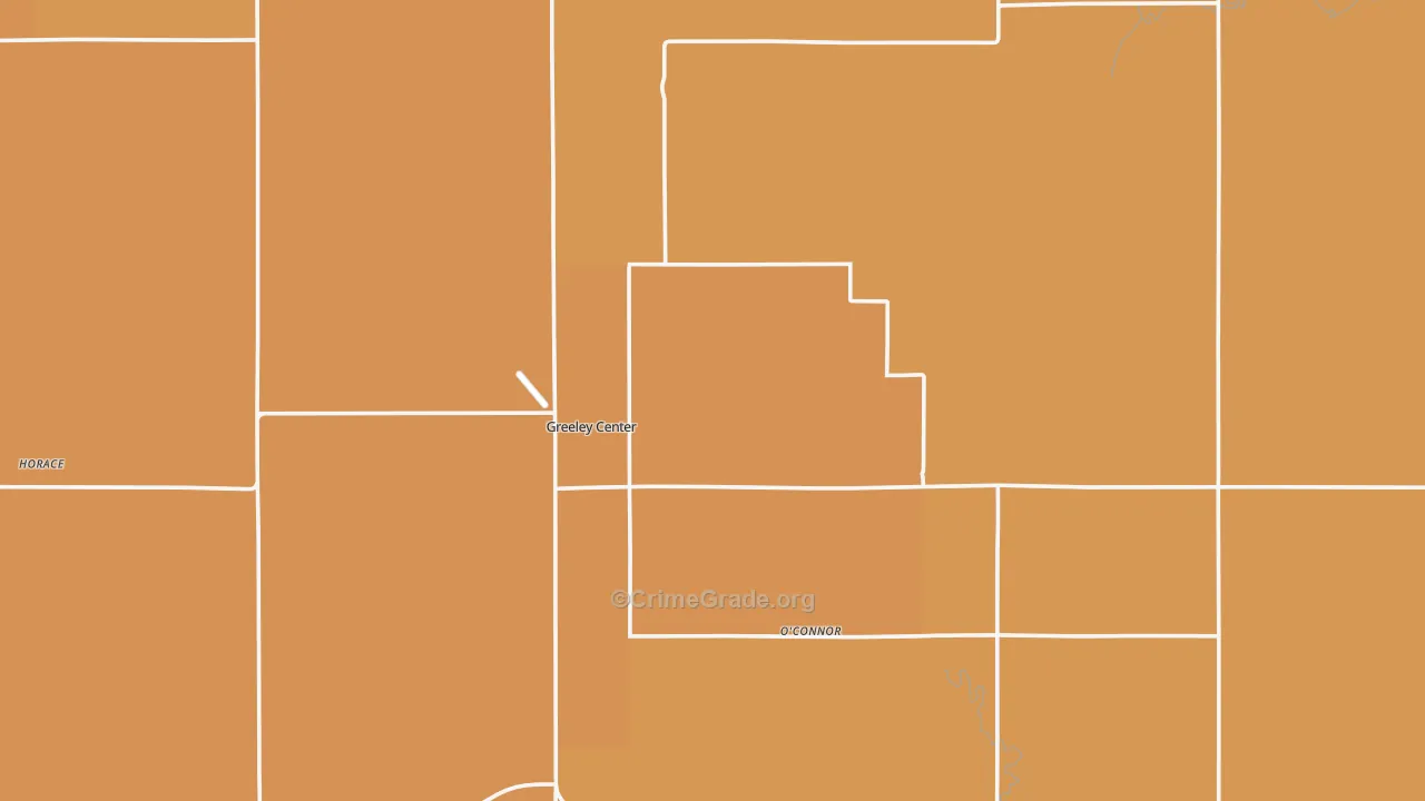 Greeley County, NE Map of Burglary Rates