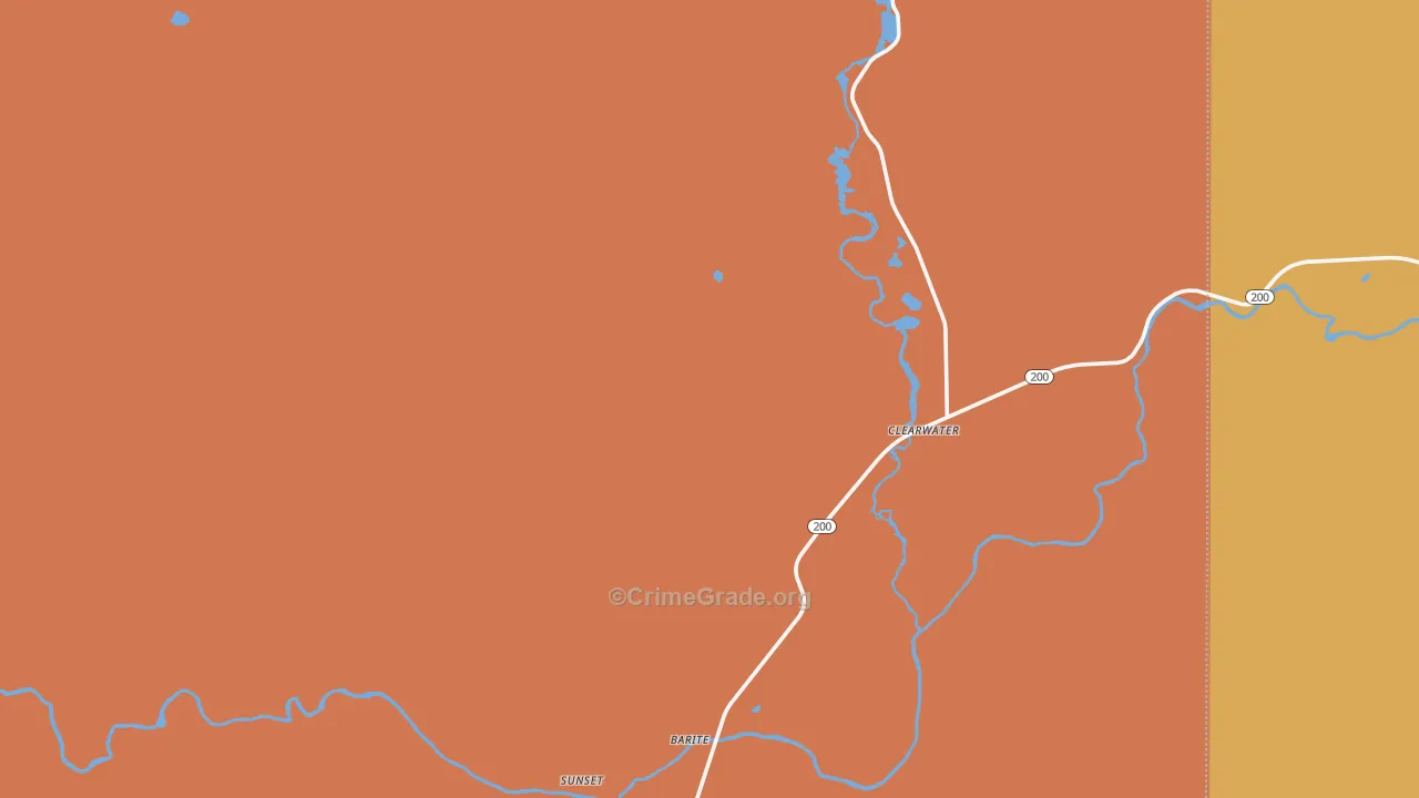 Greenough, MT Map of Burglary Rates