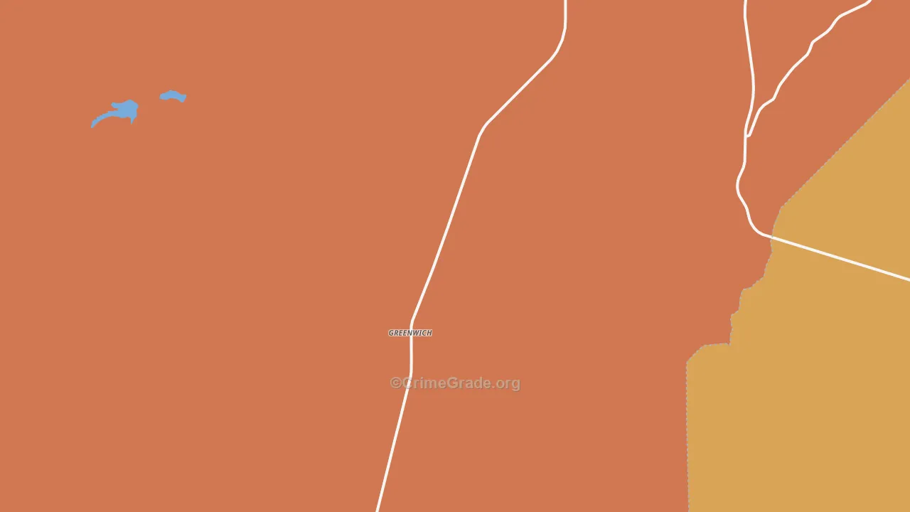 Greenwich, UT Map of Burglary Rates